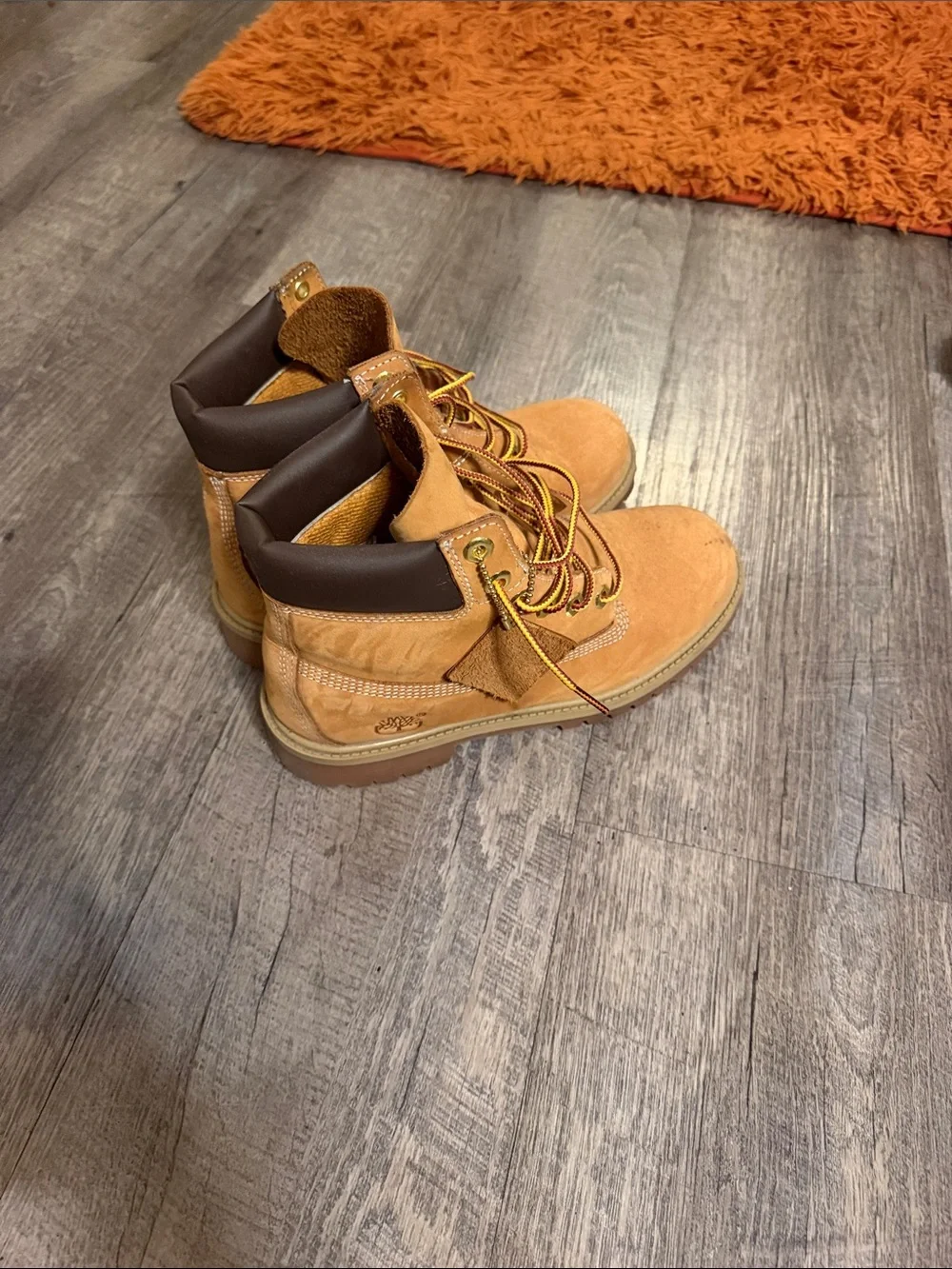 Timberland Wheat Suede Lace-Up Work Boots
